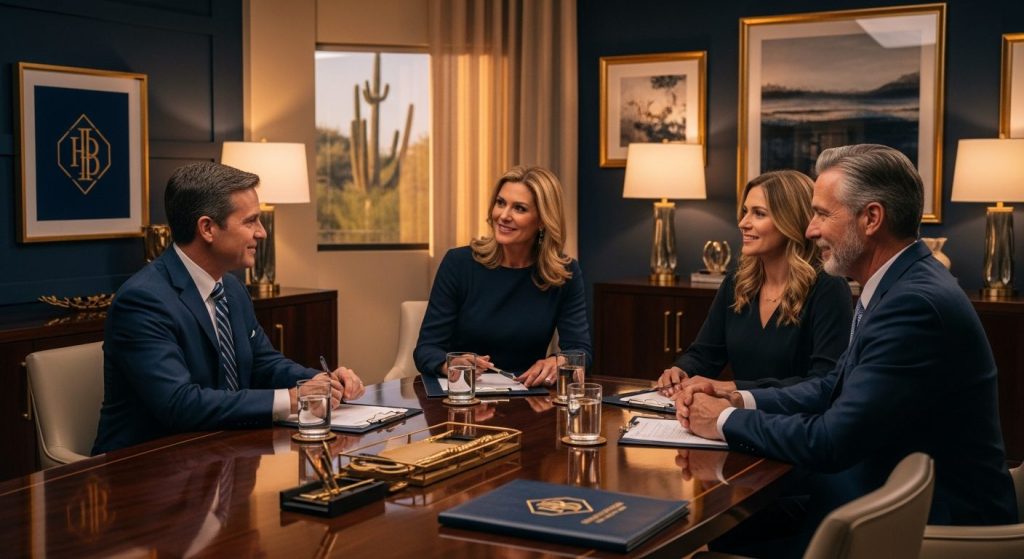 Modern Arizona estate planning law firm office interior