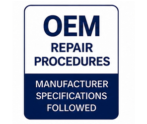 OEM repair procedures followed